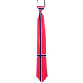Slips med norsk flagg i rødt, hvitt og blått